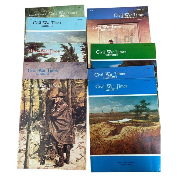 1977 Civil War Times Illustrated Lot of 10 VG+ History Magazines Excl Mar & Sep - Picture 2 of 12